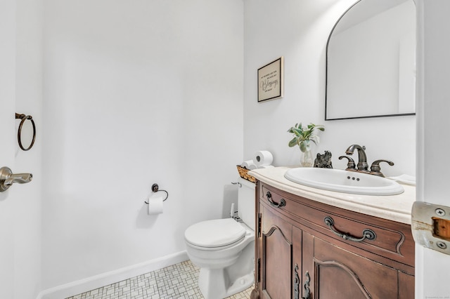 196 New Haven Ave Unit 322, Derby, CT 06418 - half bath featuring vanity, toilet, and baseboards
