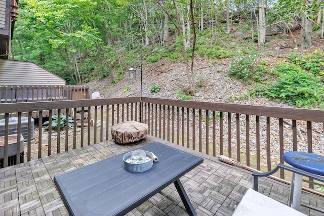 196 New Haven Ave Unit 322, Derby, CT 06418 - wooden terrace featuring outdoor dining space