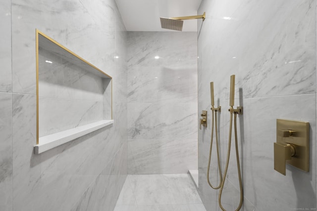 123 Lower Rd, North Canaan, CT 06024 - bathroom with a marble finish shower