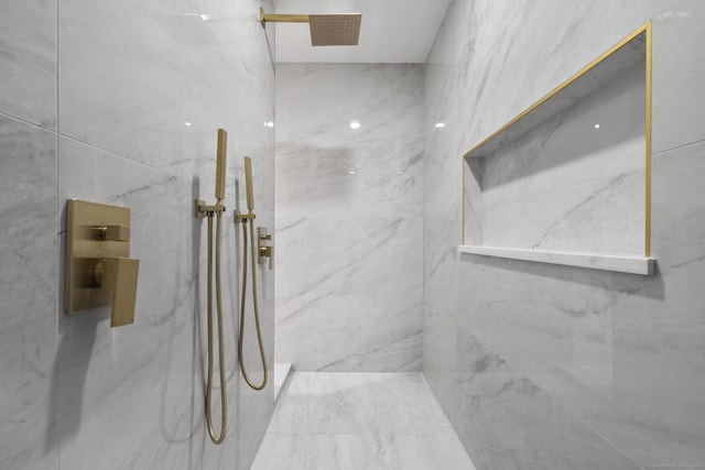 123 Lower Rd, North Canaan, CT 06024 - full bathroom featuring a marble finish shower