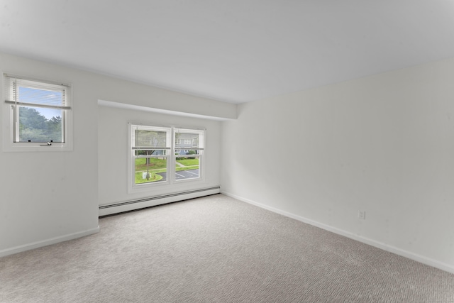 107 Greens Loop, Cheshire, CT 06410 - carpeted spare room featuring a baseboard heating unit and baseboards
