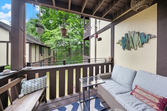 50 Aiken St Apt 463, Norwalk, CT 06851 - balcony featuring outdoor lounge area