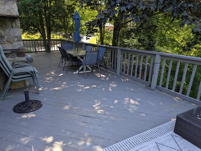 51 Isleib Rd, Marlborough, CT 06447 - wooden deck featuring outdoor dining space