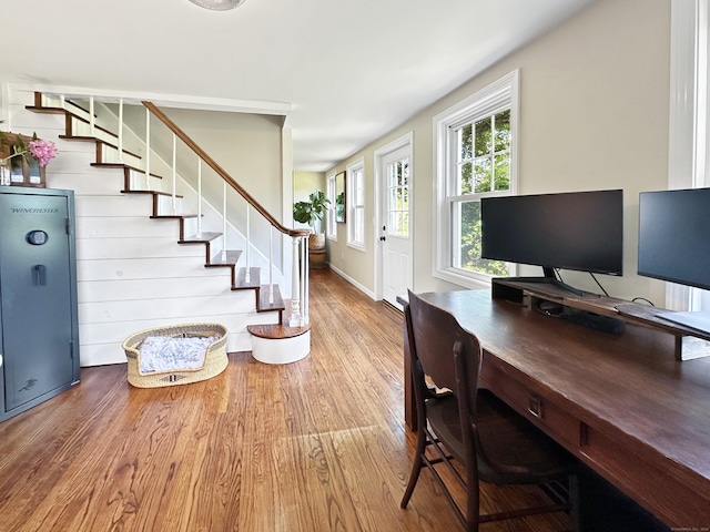 276 Boston Post Rd, East Lyme, CT 06333 - office with wood finished floors and baseboards
