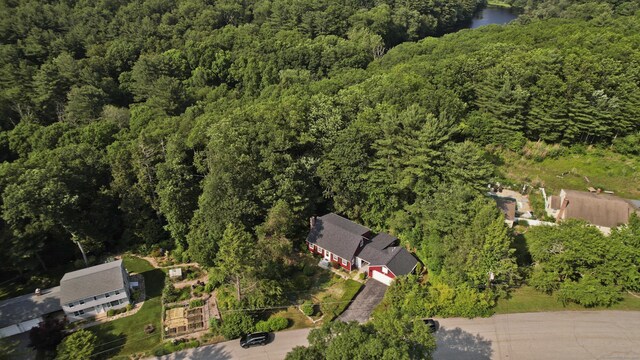42 Sycamore Ter, Windham, CT 06280 - aerial overview of property's location featuring a heavily wooded area
