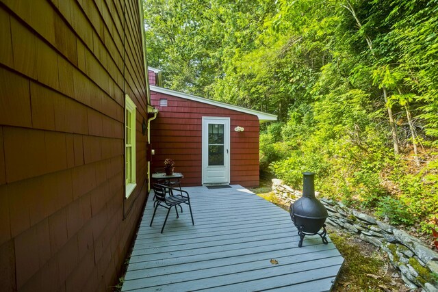 42 Sycamore Ter, Windham, CT 06280 - view of wooden terrace