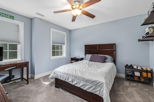 59 Woodbine Rd, Colchester, CT 06415 - bedroom featuring carpet flooring, baseboards, and ceiling fan
