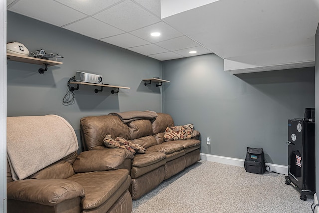59 Woodbine Rd, Colchester, CT 06415 - carpeted living area featuring recessed lighting and baseboards