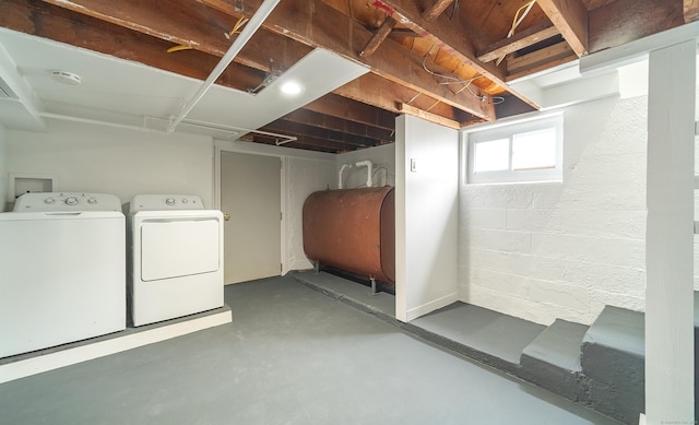 43 Breyer Ave, Bridgeport, CT 06606 - below grade area featuring heating fuel and independent washer and dryer