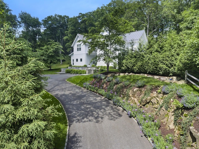 326 Georgetown Rd, Weston, CT 06883 - view of property exterior with asphalt driveway