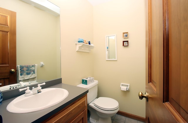 43 Redwood Cir, Shelton, CT 06484 - half bath featuring tile patterned flooring and vanity
