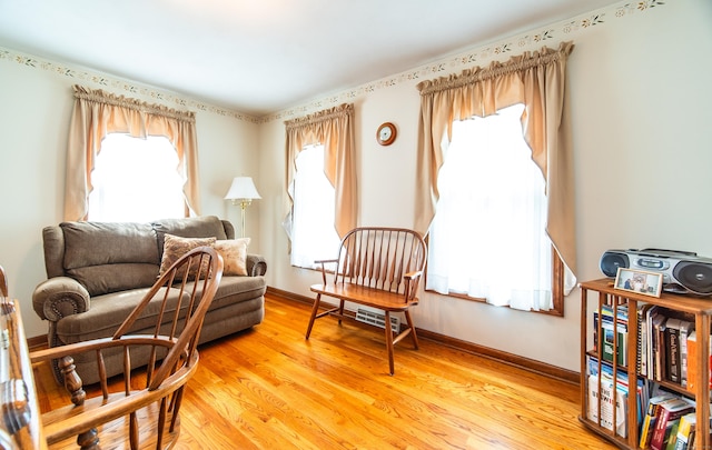 258 New Cheshire Rd, Wallingford, CT 06492 - sitting room featuring plenty of natural light and light wood-style flooring