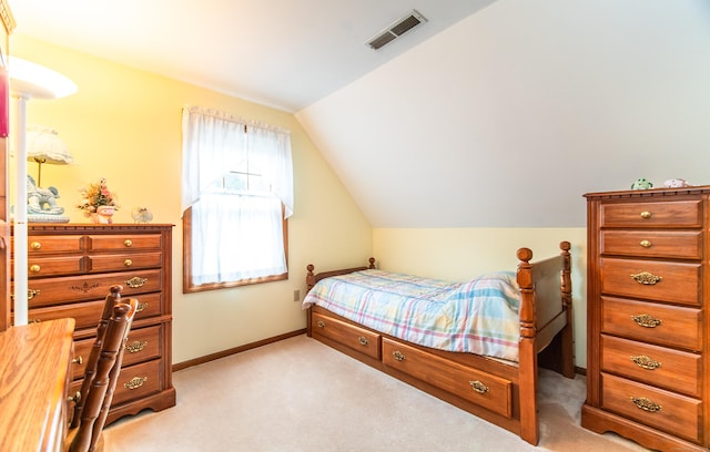 258 New Cheshire Rd, Wallingford, CT 06492 - bedroom featuring vaulted ceiling and light colored carpet