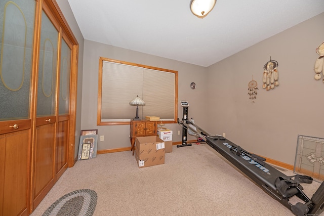 44 Richard Ave, Wolcott, CT 06716 - exercise area featuring baseboards and light colored carpet