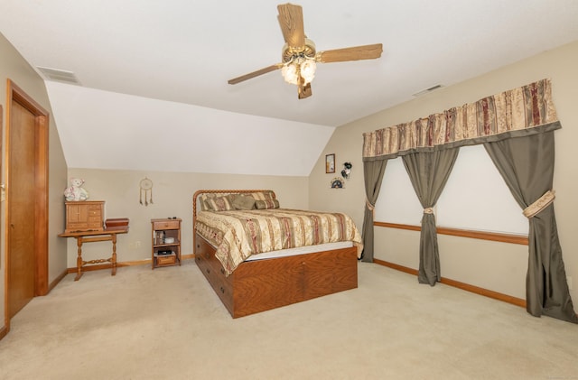 44 Richard Ave, Wolcott, CT 06716 - carpeted bedroom featuring vaulted ceiling and ceiling fan