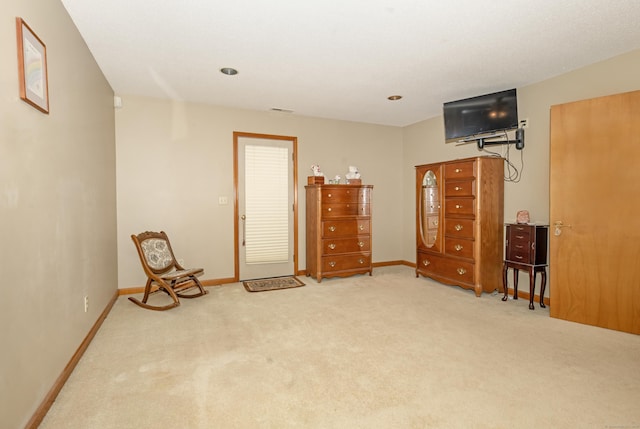 44 Richard Ave, Wolcott, CT 06716 - sitting room featuring carpet floors and baseboards