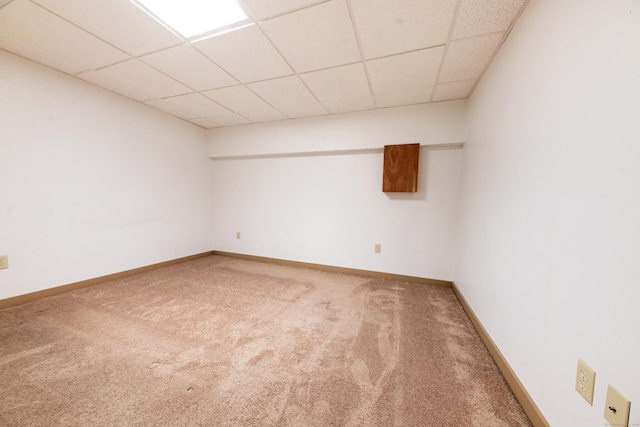 44 Richard Ave, Wolcott, CT 06716 - unfurnished room featuring carpet floors and a drop ceiling