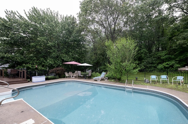 44 Richard Ave, Wolcott, CT 06716 - view of swimming pool featuring a patio area and outdoor dining space
