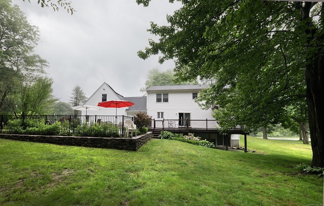 44 Richard Ave, Wolcott, CT 06716 - view of yard featuring a deck