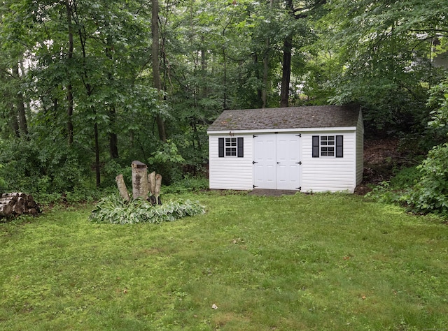 44 Richard Ave, Wolcott, CT 06716 - view of shed with a view of trees
