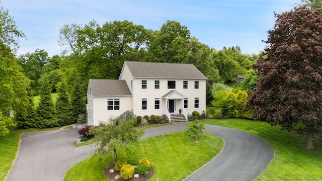 8 Meadowview Dr, Brookfield, CT 06804 - colonial house with curved driveway and a front lawn