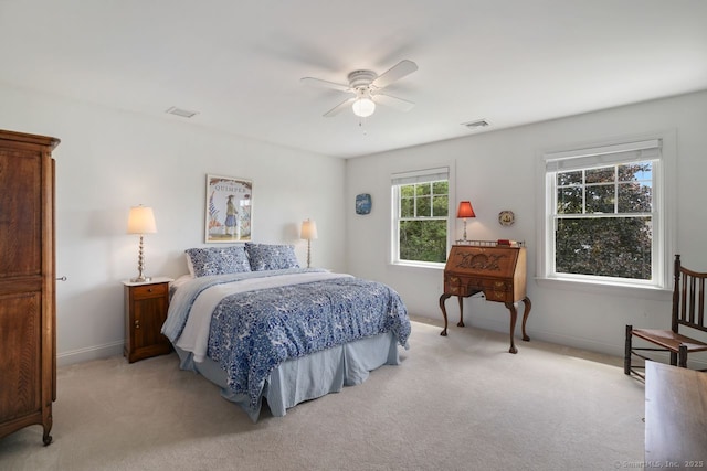 8 Meadowview Dr, Brookfield, CT 06804 - bedroom with light carpet and a ceiling fan