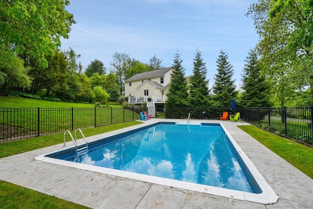 8 Meadowview Dr, Brookfield, CT 06804 - view of swimming pool with view of wooded area