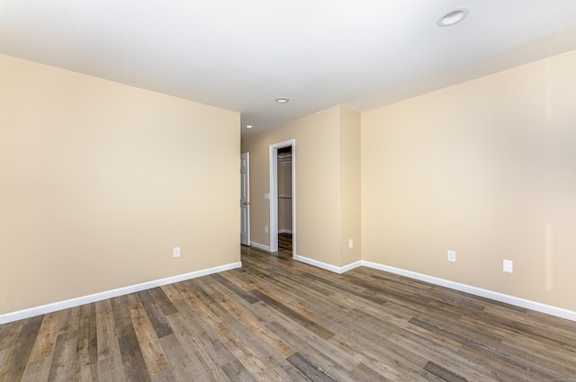 2 Mansfield Grove Rd Apt 374, East Haven, CT 06512 - spare room featuring baseboards, wood finished floors, and recessed lighting