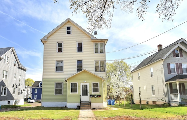 127 Smalley St, New Britain, CT 06051 - view of front facade with a front yard and entry steps