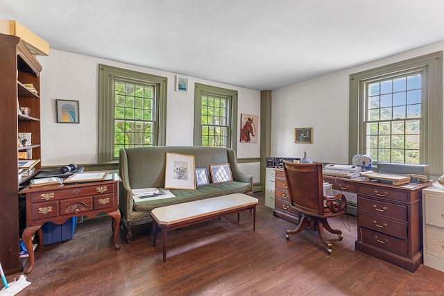 27 Tobey Hill Rd, North Canaan, CT 06018 - office with dark wood-style flooring