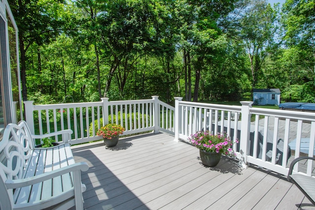 12 Northwoods Rd, Granby, CT 06060 - deck with view of scattered trees