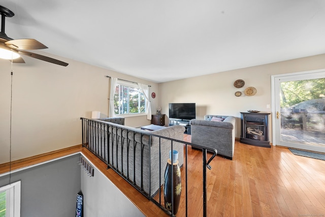 3 Celentano Dr, Naugatuck, CT 06770 - living room with light wood finished floors and ceiling fan