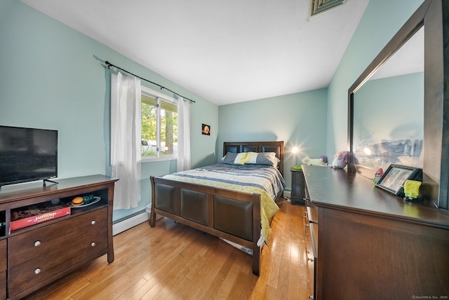 3 Celentano Dr, Naugatuck, CT 06770 - bedroom with a baseboard radiator and light wood-style floors
