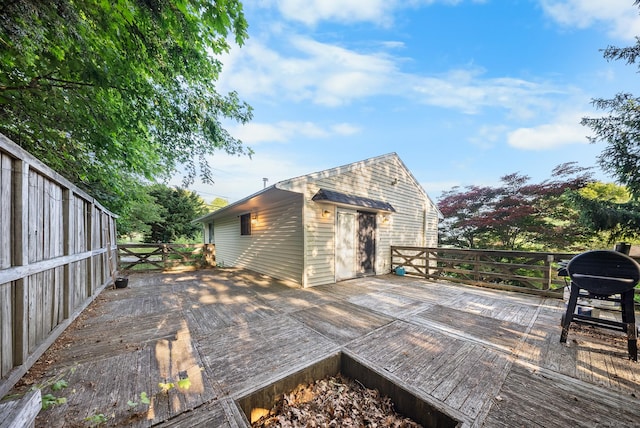 3 Celentano Dr, Naugatuck, CT 06770 - wooden terrace with area for grilling