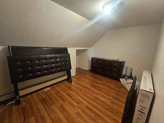 102 Mapleton St, Hartford, CT 06114 - bedroom featuring wood finished floors and vaulted ceiling