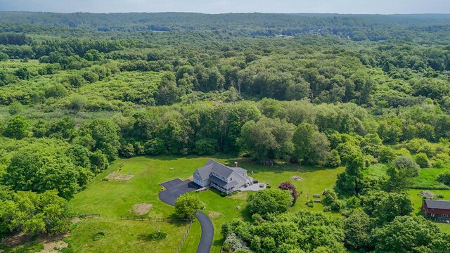233 Church St, Hebron, CT 06231 - view of subject property with a heavily wooded area