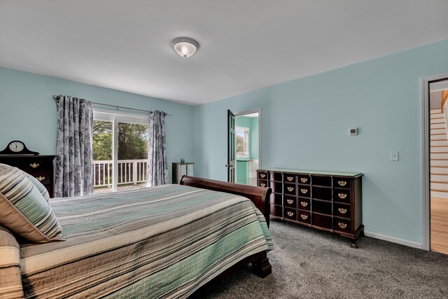 233 Church St, Hebron, CT 06231 - carpeted bedroom with access to exterior and baseboards