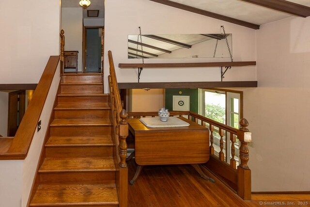 3 Glen Dr, Old Saybrook, CT 06475 - staircase featuring wood finished floors