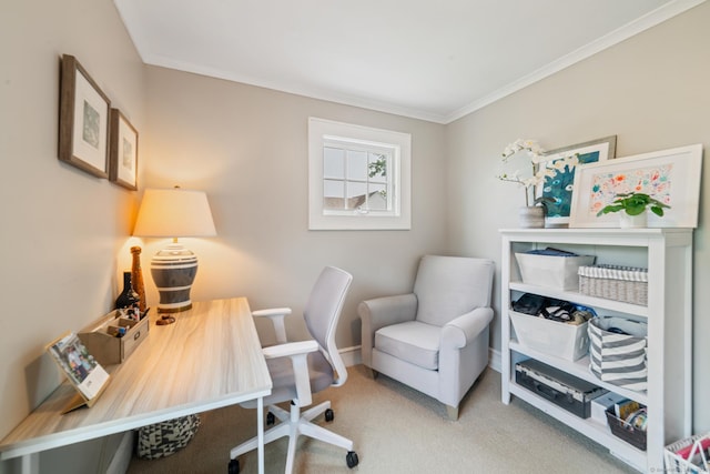 407 Meadowbrook Rd, Fairfield, CT 06824 - carpeted office with crown molding and baseboards