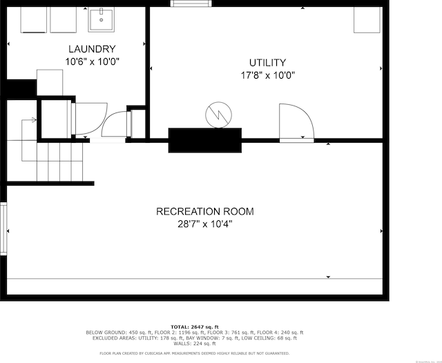 407 Meadowbrook Rd, Fairfield, CT 06824 - floor plan / room layout