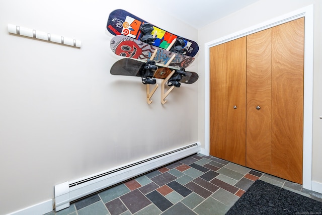 20 Roundhill Rd, Granby, CT 06035 - detailed view of a baseboard radiator