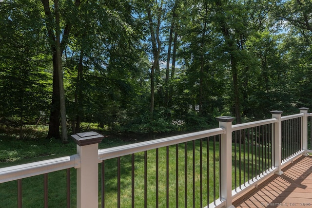 4 Berkeley Hl, Westport, CT 06880 - wooden terrace with a lawn