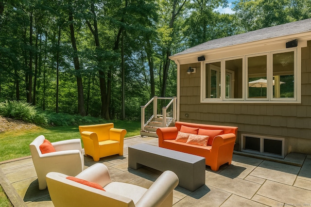 4 Berkeley Hl, Westport, CT 06880 - view of patio with outdoor lounge area