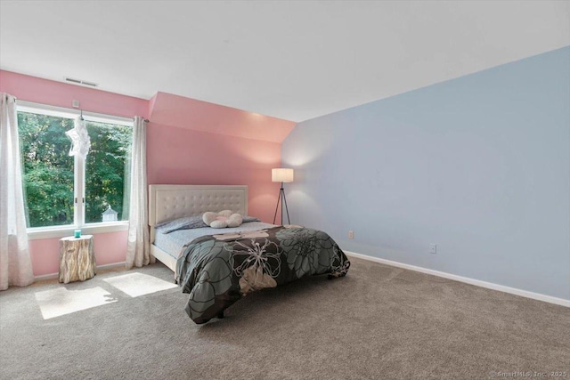 1 Mountaincrest Dr, Cheshire, CT 06410 - bedroom with carpet, baseboards, and lofted ceiling