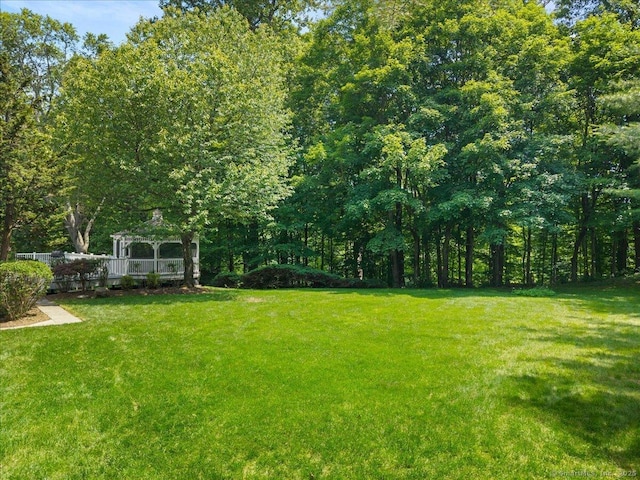 1 Mountaincrest Dr, Cheshire, CT 06410 - view of grassy yard featuring a gazebo