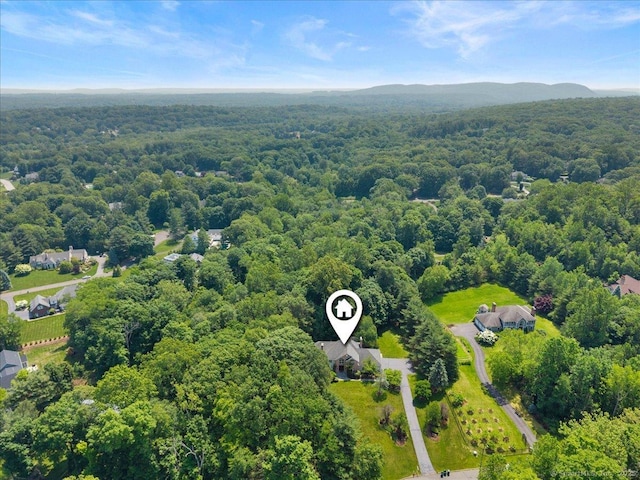 1 Mountaincrest Dr, Cheshire, CT 06410 - bird's eye view of a heavily wooded area