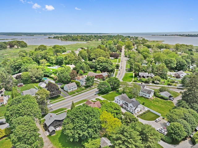 355 Main St, Old Saybrook, CT 06475 - aerial perspective of suburban area with a large body of water and a tree filled landscape