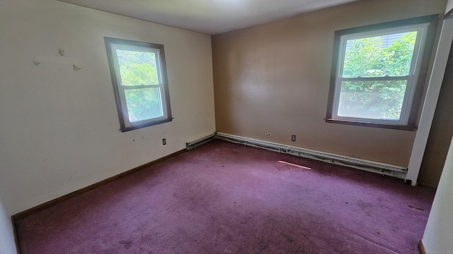 215 Stanley St, New Britain, CT 06051 - unfurnished room with carpet floors, baseboards, and a baseboard heating unit