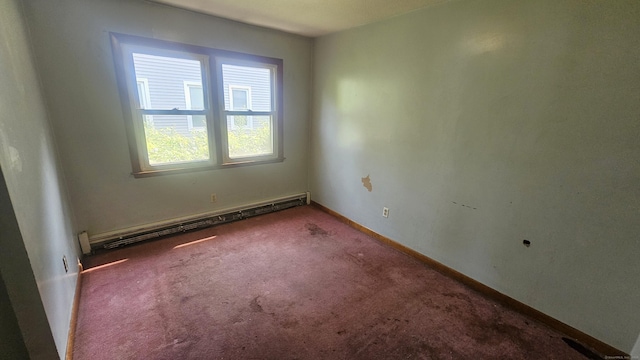 215 Stanley St, New Britain, CT 06051 - carpeted spare room with baseboard heating and baseboards