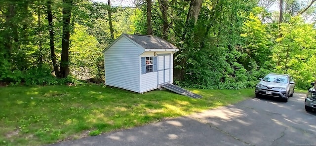 33 Bristol Dr, Canton, CT 06019 - view of shed with a wooded view